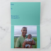 自衛官 折り紙のグリーティングカード カード (内部)