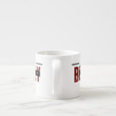 自表現分の大胆なホワイトスペシャリティマグ エスプレッソカップ (裏面)