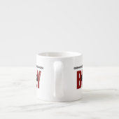 自表現分の大胆なホワイトスペシャリティマグ エスプレッソカップ (裏面)