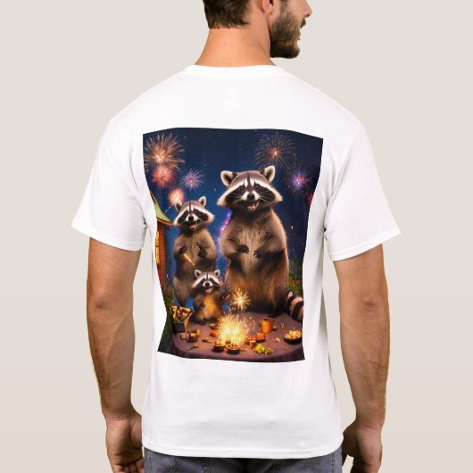 「自表現身、一度に一つのプリント」 Tシャツ (裏面)