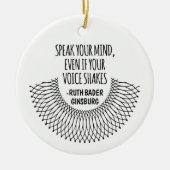 自話分の声も揺もしれる セラミックオーナメント (正面)