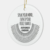 自話分の声も揺もしれる セラミックオーナメント (左)