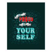 自誇りを持った分だやる気を起こさせる ポスター (正面)