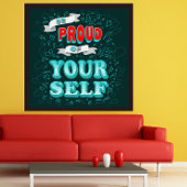 自誇りを持った分だやる気を起こさせる ポスター