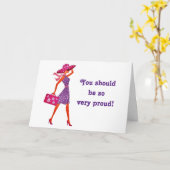 自誇りを持った分の意識**卒業** カード (黄色い花)