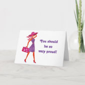 自誇りを持った分の意識**卒業** カード (正面)