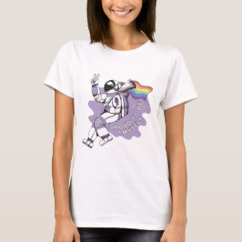 自誇りを持った身LGBTQ宇宙飛行士Tシャツ Tシャツ