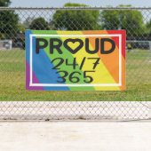 自豪日常彩虹色自豪月 横断幕 (インサイチュ)