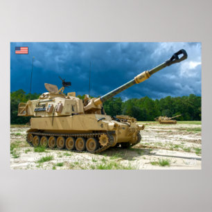 自走式ホウィッツァ – M109パラディン ポスター