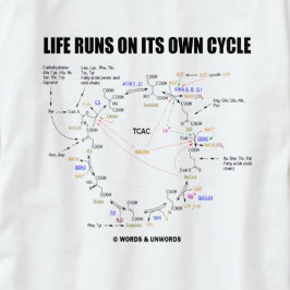 自走自のサイクルでの生活(Krebs Cycle - TCAC) Tシャツ