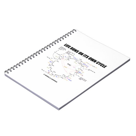 自走自のサイクルのライフKrebsサイクルユーモア ノートブック (左側)