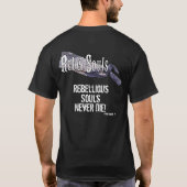 自身の道を取る自由な精神のため Tシャツ (裏面)