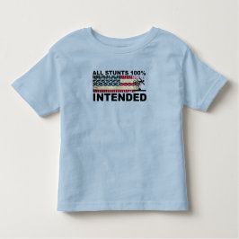 自転車おもしろいすべてのスタントが意図され、私は自分のスタントをする トドラーTシャツ