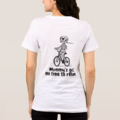 自転車おもしろいに乗ったミイラ – ガ予測できなーン トライブレンドTシャツ (裏面)