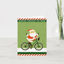 自転車おもしろいのクリスマス シーズンカード