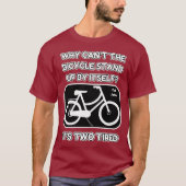 自転車おもしろいのジョーク Tシャツ (正面)