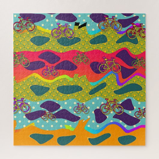 自転車おもしろいパズル ジグソーパズル (縦)