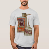 自転車おもしろいヴィンテージ精子油缶自転車 Tシャツ (正面)