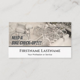 自転車おもしろい修理凍ってい店用のスノーバイク 名刺