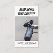 自転車おもしろい修理店の自転車ベルの不具合 名刺 (正面)