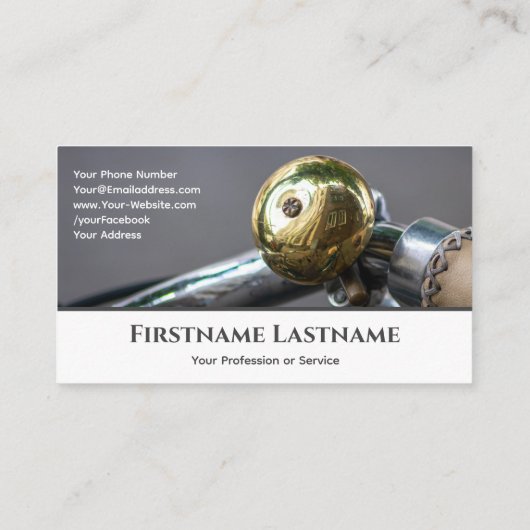 自転車おもしろい修理店用の欠陥バイクタイヤ 名刺 (裏面)