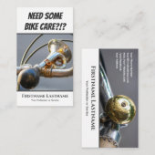 自転車おもしろい修理店用の錆びたバイクホーン 名刺 (正面/裏面)