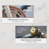 自転車おもしろい修理店用の錆びた自転車チェーン 名刺 (正面/裏面)