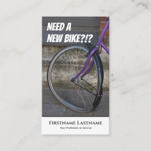 自転車おもしろい修理店用ディフェクト・バイク 名刺
