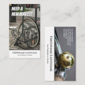 自転車おもしろい修理店用ディフェクト・バイク 名刺 (正面/裏面)