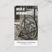 自転車おもしろい修理店用ディフェクト・バイク 名刺 (正面)