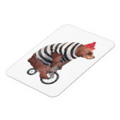 自転車おもしろい熊 マグネット (左側)