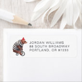 自転車おもしろい熊 |名前の追加 ラベル (インサイチュ)