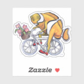 自転車おもしろい用のピエロ靴の道化魚 シール (シート)