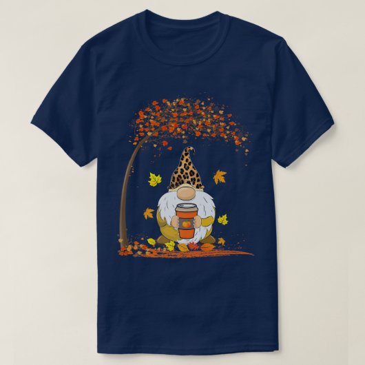自転車おもしろい秋の葉樹秋格言とPUM Tシャツ (デザイン正面)