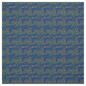 自転車および車輪パターン ファブリック (見本)