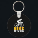 自転車から仕事へのサイクリング自転車乗り キーホルダー<br><div class="desc">自転車で作業。サイクリングデザインサイクリストとバイクもしくは自転車に乗る人。市のカッコいい通りで自転車に乗って健康なライフスタイルを促進する人のためのスローガンとスポーツのモチベーションの商品。Bike to Work Dayに最適。家族素晴らしや友人のためのクリスマスプレゼントと誕生日プレゼント。</div>