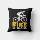 自転車から仕事へのサイクリング自転車乗り クッション (裏面)