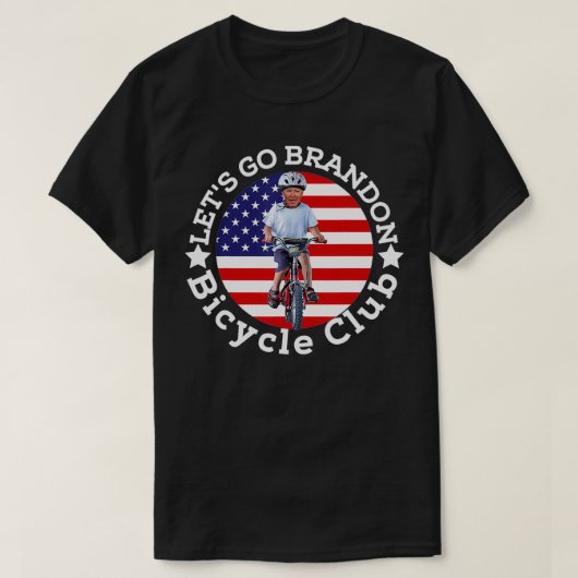 自転車から転落する面白い自転車墜落事故 Tシャツ (デザイン正面)