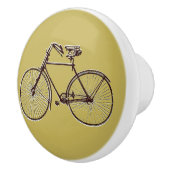 自転車かわいらしのノブ引き出し茶色の金ゴールド セラミックノブ (右)