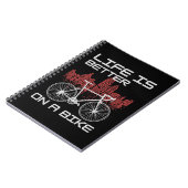 自転車があると人生はもっと楽しい ノートブック (左側)