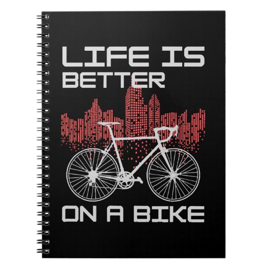 自転車があると人生はもっと楽しい ノートブック (正面)