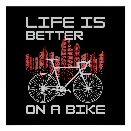 自転車があると人生はもっと楽しい ポスター (正面)