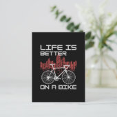 自転車があると人生はもっと楽しい ポストカード (スタンド正面)