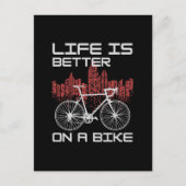 自転車があると人生はもっと楽しい ポストカード (正面)