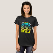 自転車があると人生はもっと楽しい Tシャツ (正面フル)