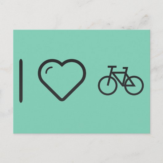 自転車が大好き ポストカード (正面)