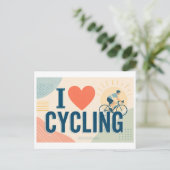 "自転車が好き" ポストカード (スタンド正面)