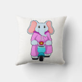 自転車つき象 クッション (裏面)