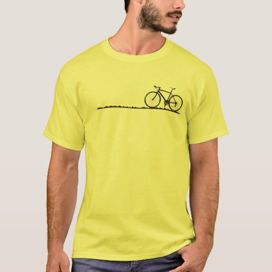 自転車でみちくさ Tシャツ (正面)