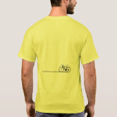自転車でみちくさ Tシャツ (裏面)